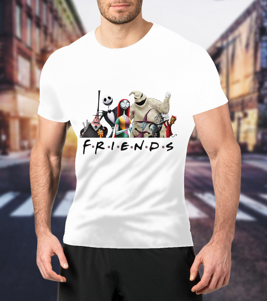Friends Nightmare Before Christmas Characters ZN746 T-Shirt