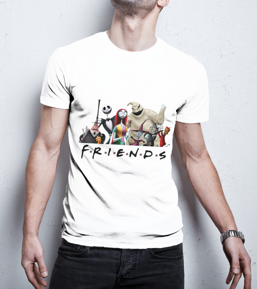 Friends Nightmare Before Christmas Characters ZN746 T-Shirt