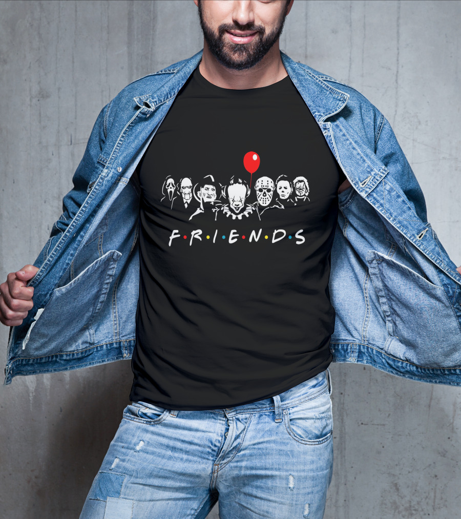 Friends Horror Movie Characters Red Balloon ZN295 T-Shirt