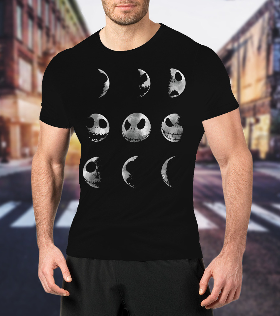 Jack ZN849 Moon Faces Phases T-Shirt