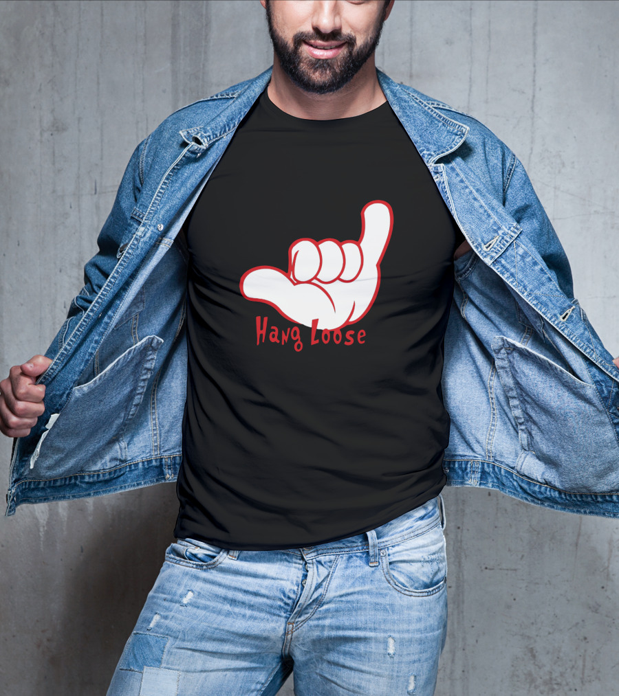 Hang Loose Shaka Hand Gesture Beach Vibes T-Shirt