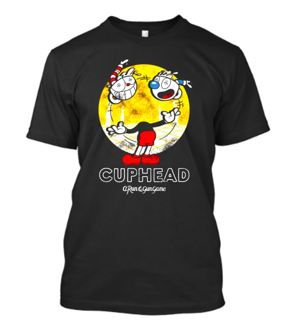 Cuphead A Run And Gun Game Juggling Heads Retro Style T-Shirt