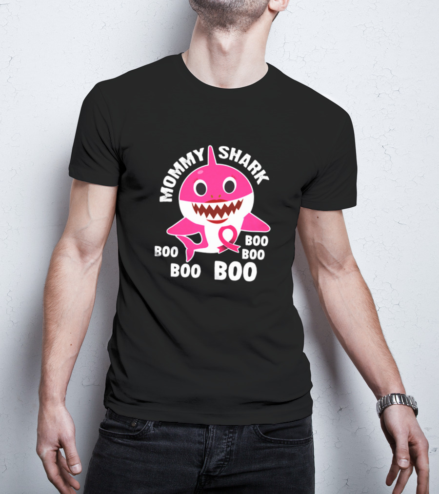 Mommy Shark Boo Boo Boo Pink Shark T-Shirt
