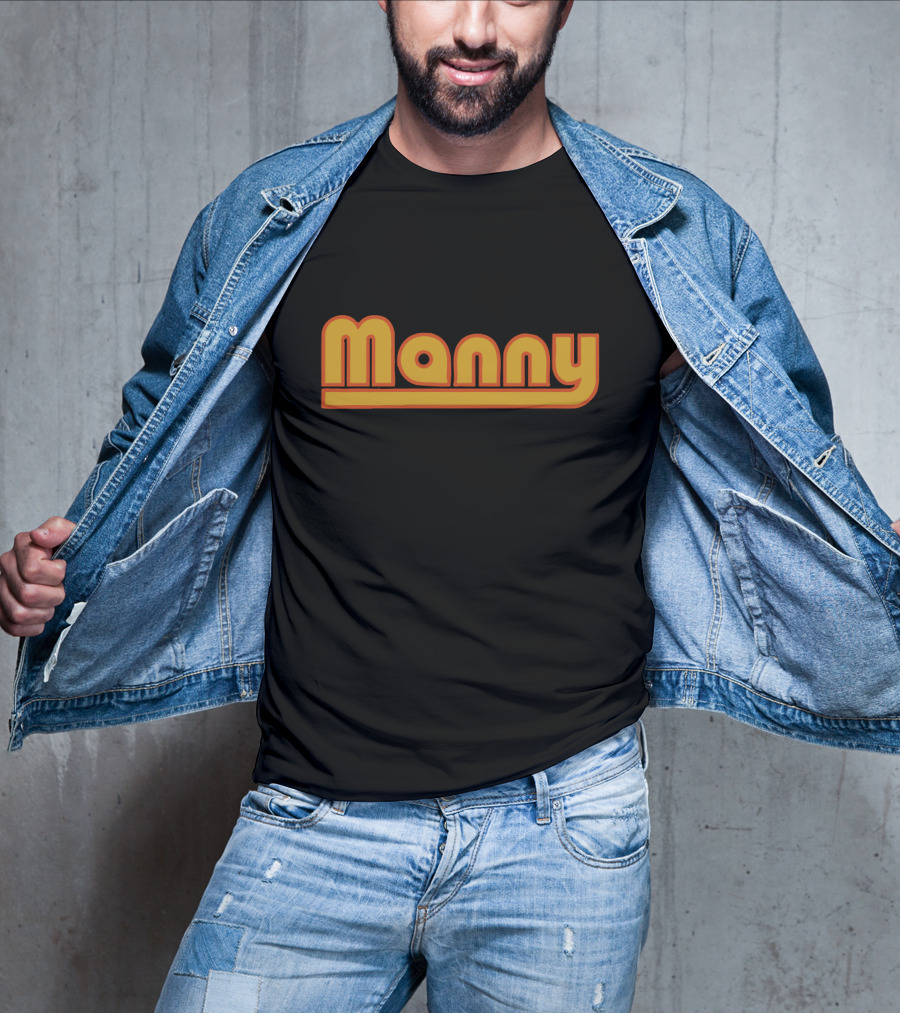 Manny Machado Fans Retro Style Manny Text T-Shirt