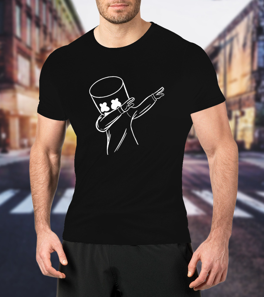 Marshmallow Dabbing Cartoon Icon With X-Eyes T-Shirt