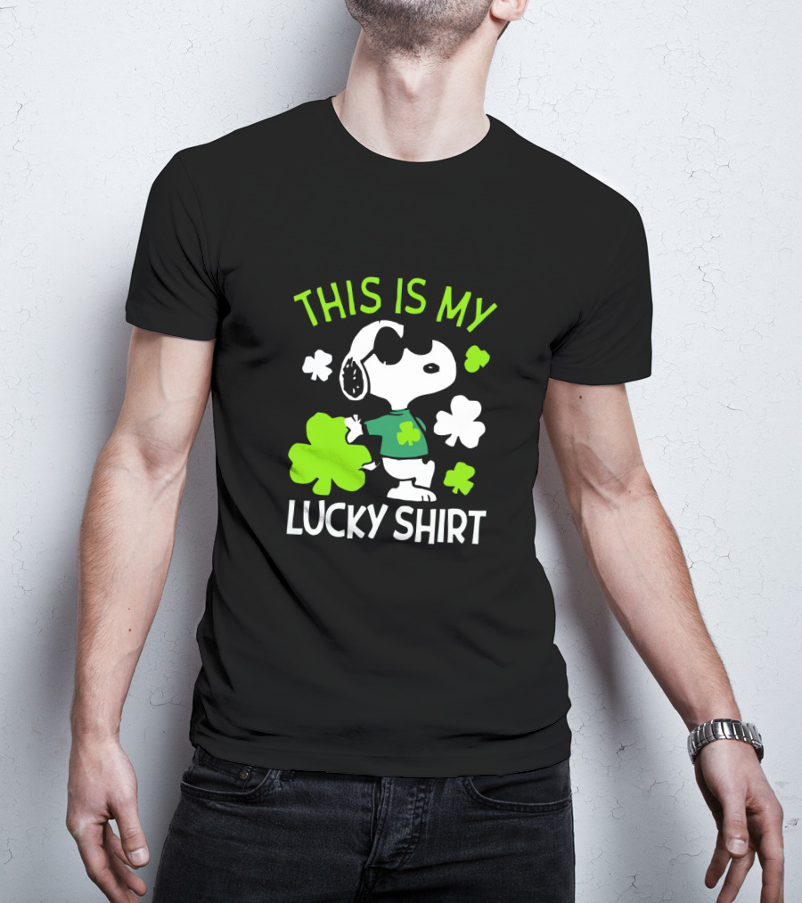 Peanuts Snoopy This Is My Lucky St Patrick T-Shirt