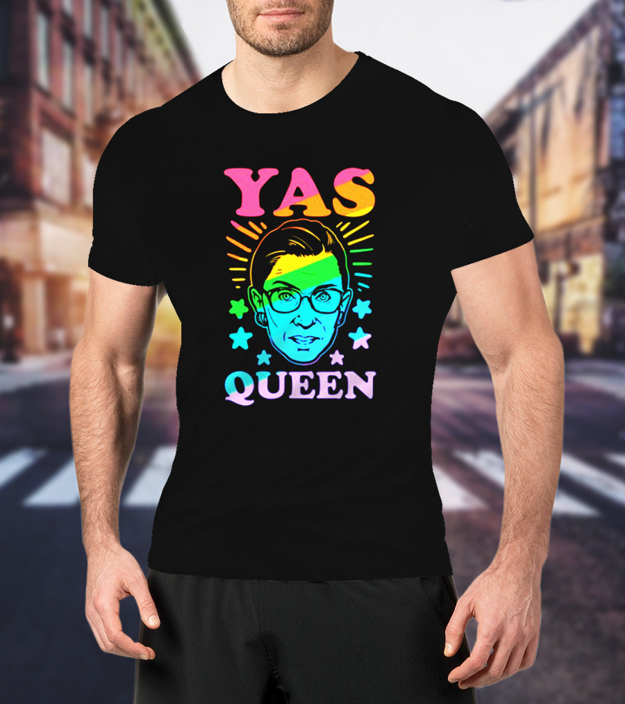 Yas Queen Rbg Rainbow Stars T-Shirt