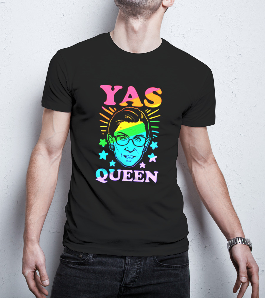 Yas Queen Rbg Rainbow Stars T-Shirt