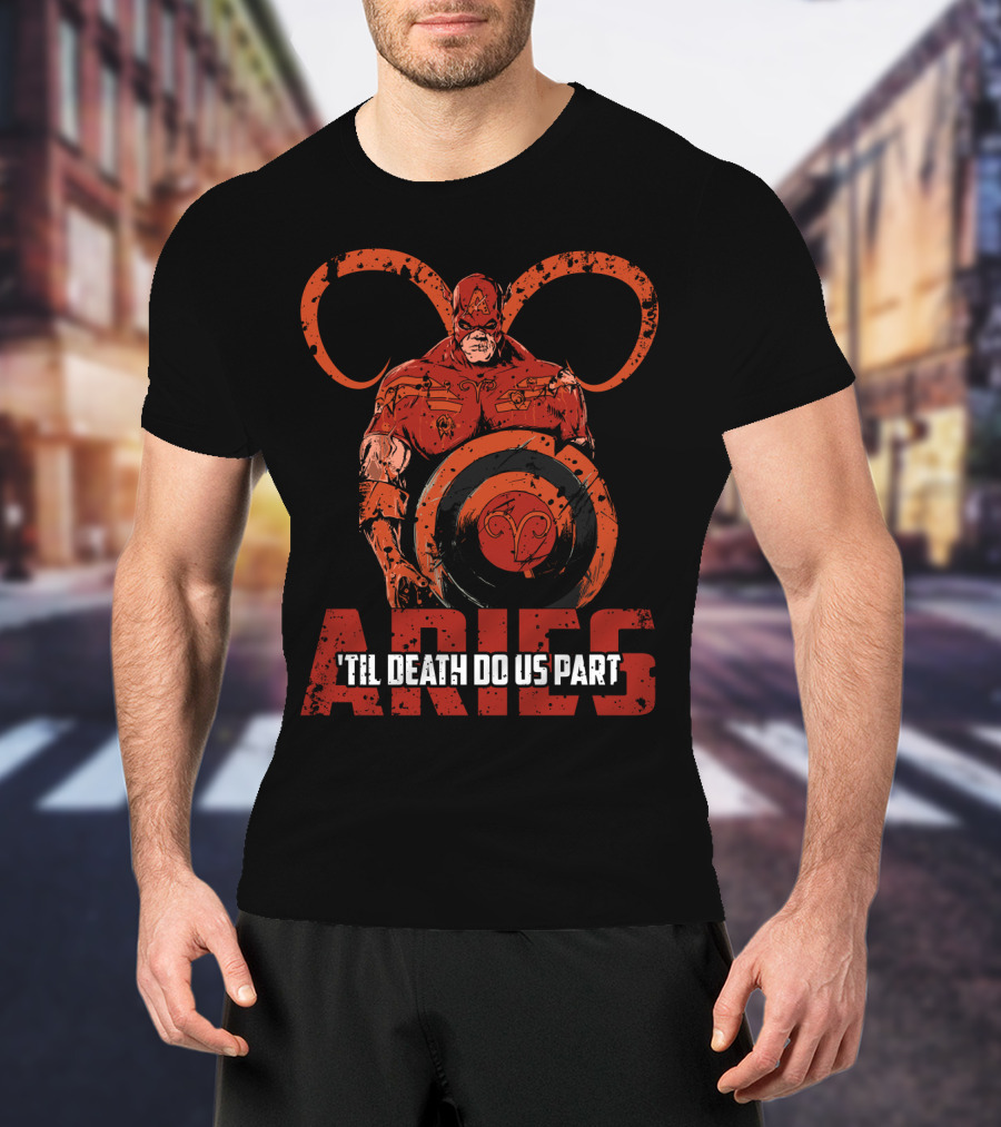 Aries Captain America Zombie Crossover 'Til Death Do Us Part Marvel T-Shirt