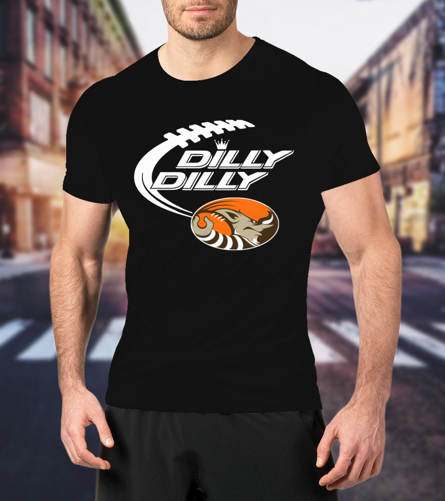 Cleveland Browns Dilly Dilly Football Helmet Bud Light T-Shirt