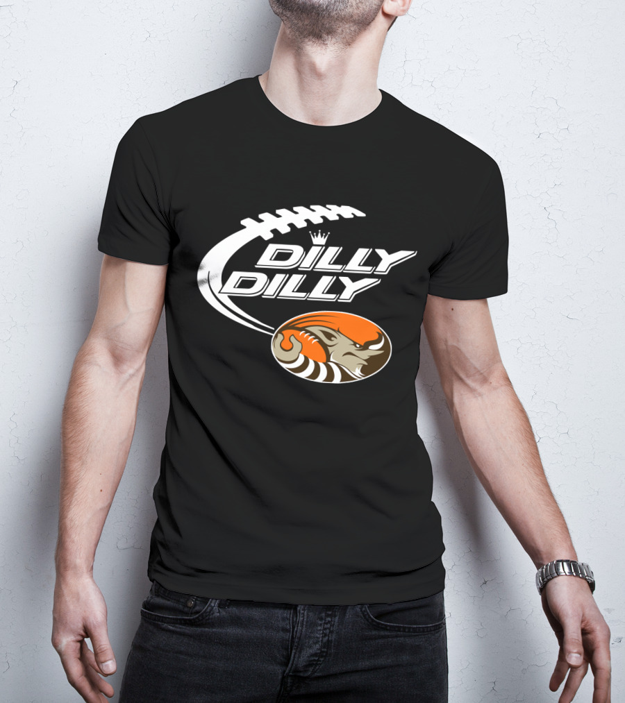 Cleveland Browns Dilly Dilly Football Helmet Bud Light T-Shirt