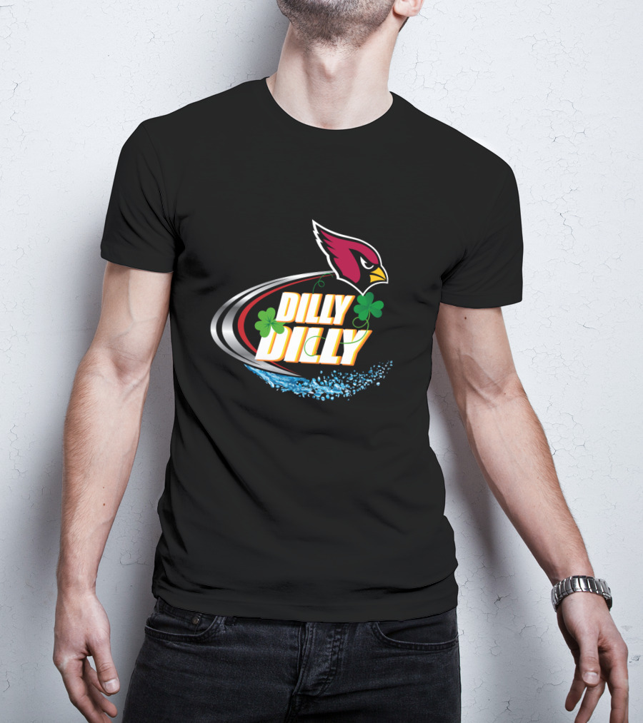 Dilly Dilly Arizona Cardinals Shamrock Splash T-Shirt