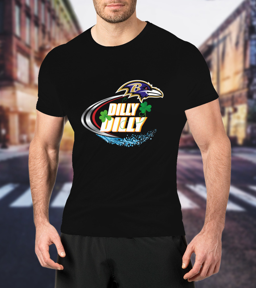 Dilly Dilly Baltimore Ravens Shamrock T-Shirt