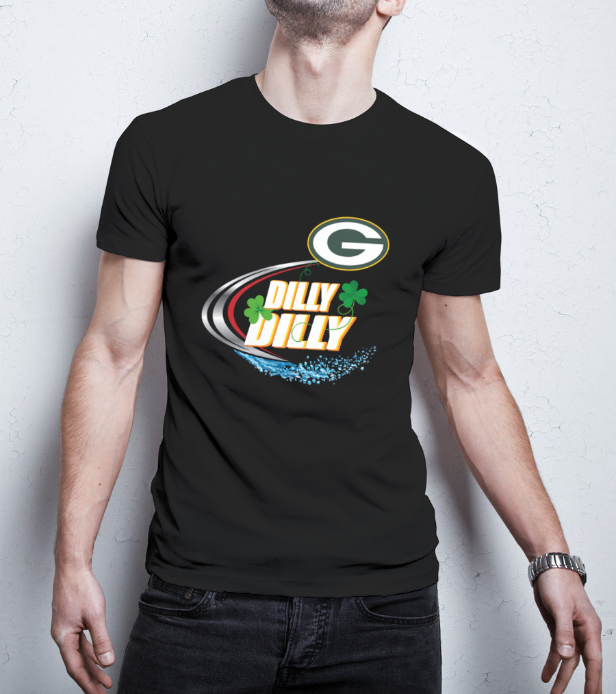 Green Bay Packers Dilly Dilly Clover Splash T-Shirt