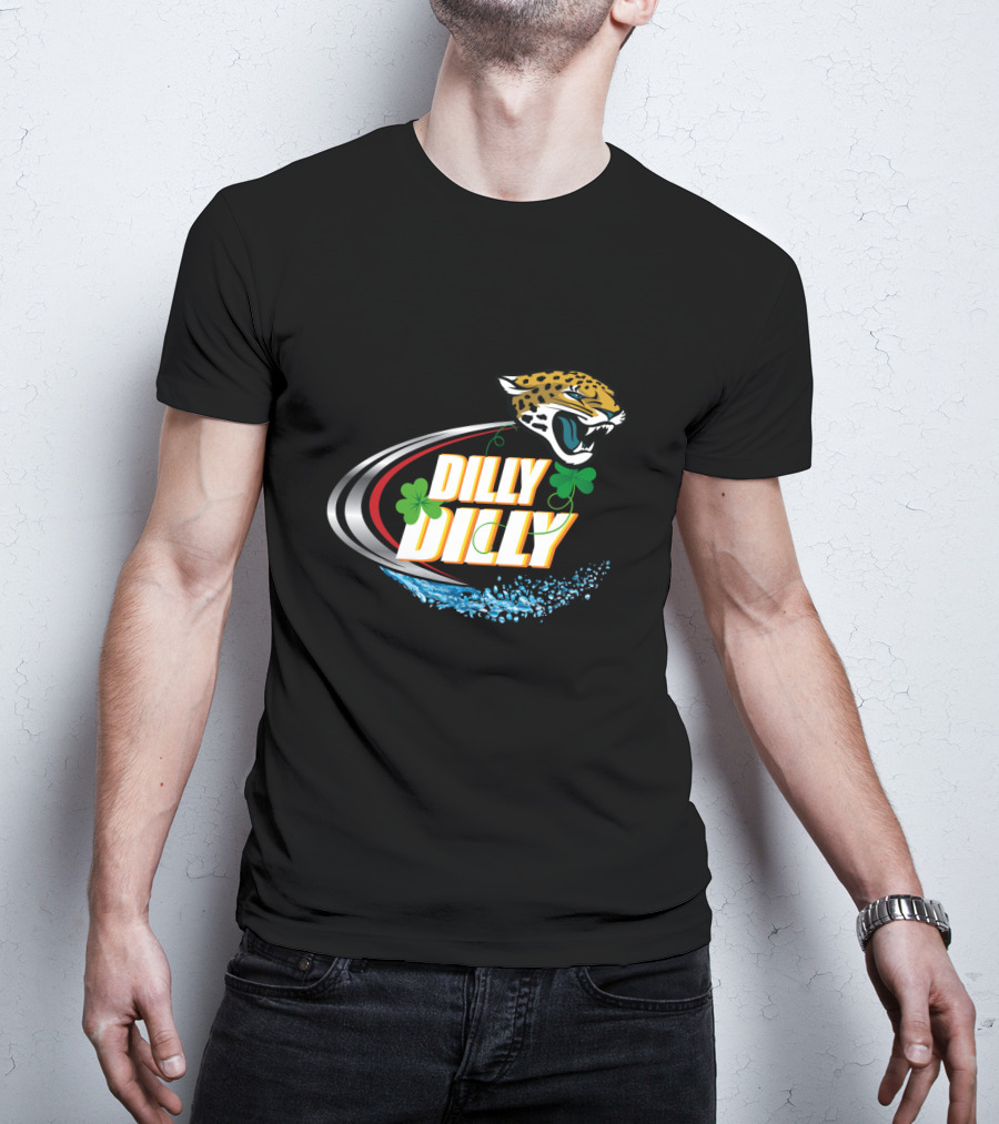 Dilly Dilly Jacksonville Jaguars Clover Splash T-Shirt
