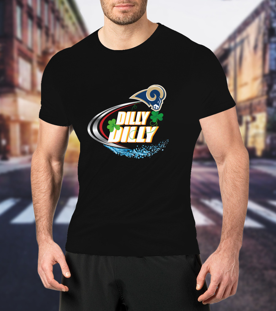 Dilly Dilly Los Angeles Rams Clover Splash T-Shirt