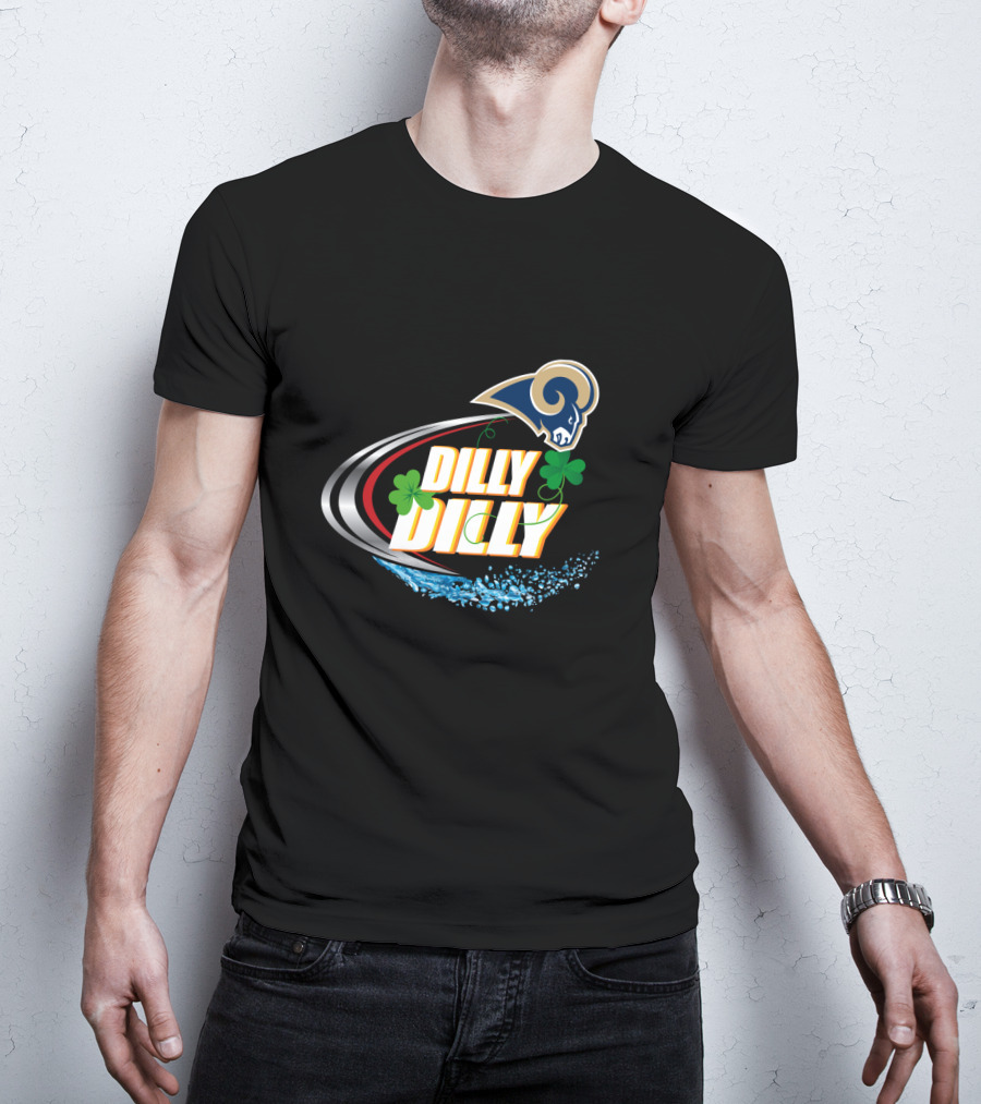 Dilly Dilly Los Angeles Rams Clover Splash T-Shirt