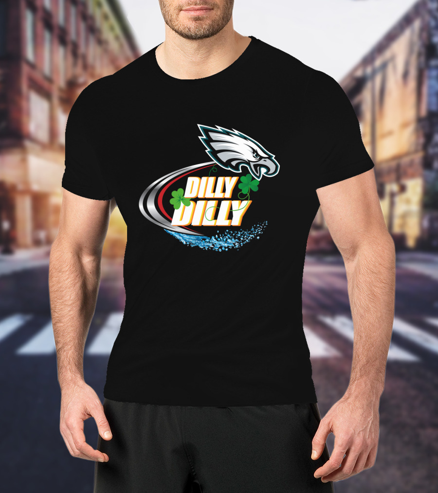 Dilly Dilly Philadelphia Eagles Shamrock Splash T-Shirt