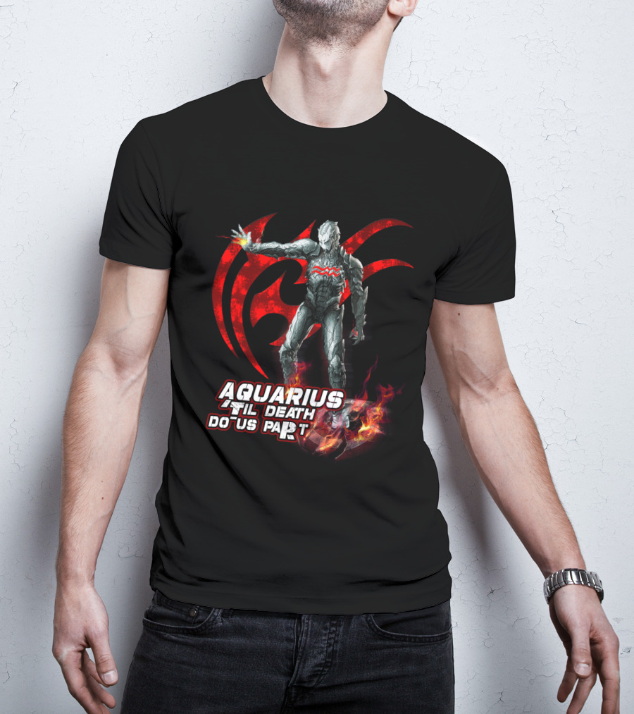 Aquarius Til Death Do Us Part Ultron Fire Symbol Marvel Fans T-Shirt