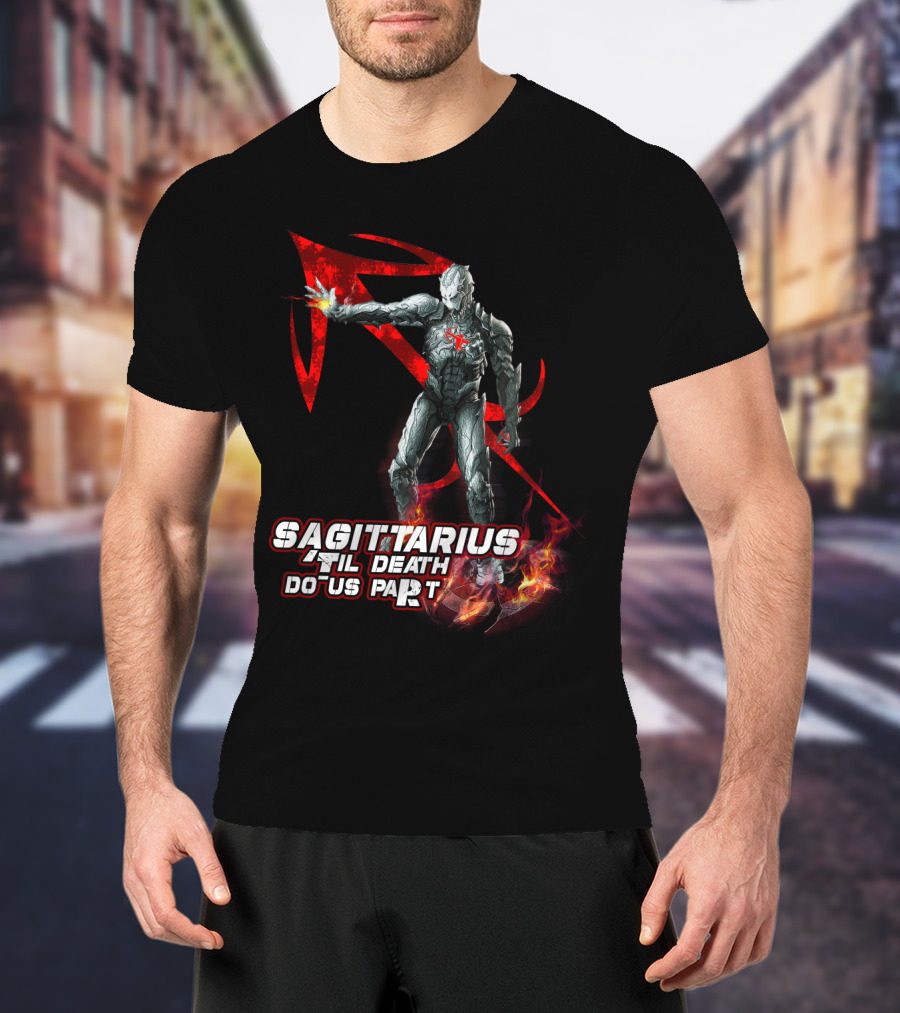 Sagittarius 'Til Death Do Us Part Iron Man Marvel Fans T-Shirt