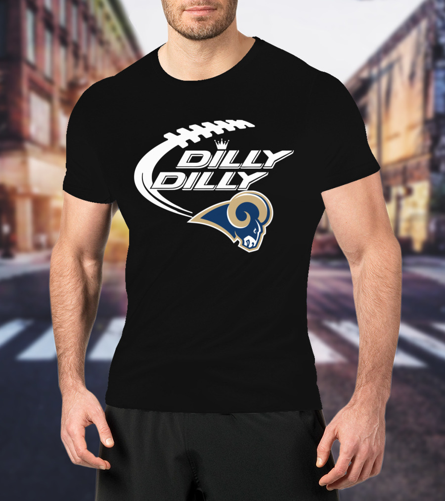 Los Angeles Rams Dilly Dilly Bud Light Football T-Shirt
