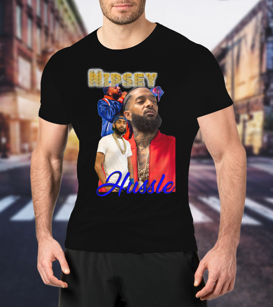 Nipsey Hussle Retro Rap Legends Iconic Collage T-Shirt