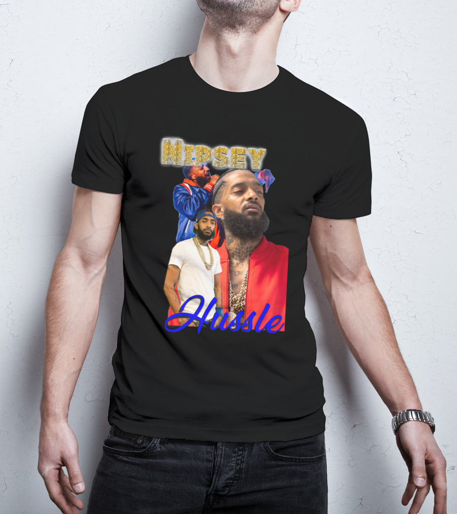 Nipsey Hussle Retro Rap Legends Iconic Collage T-Shirt