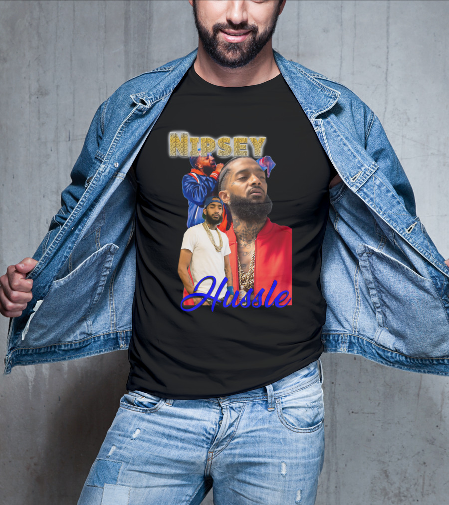 Nipsey Hussle Retro Rap Legends Iconic Collage T-Shirt