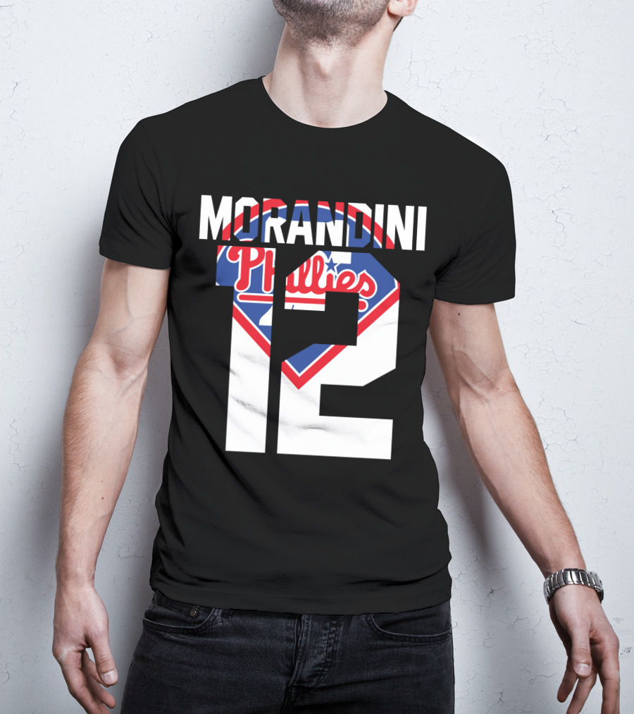 Morandini 12 Philadelphia Phillies 1993 Baseball Team Retro T-Shirt