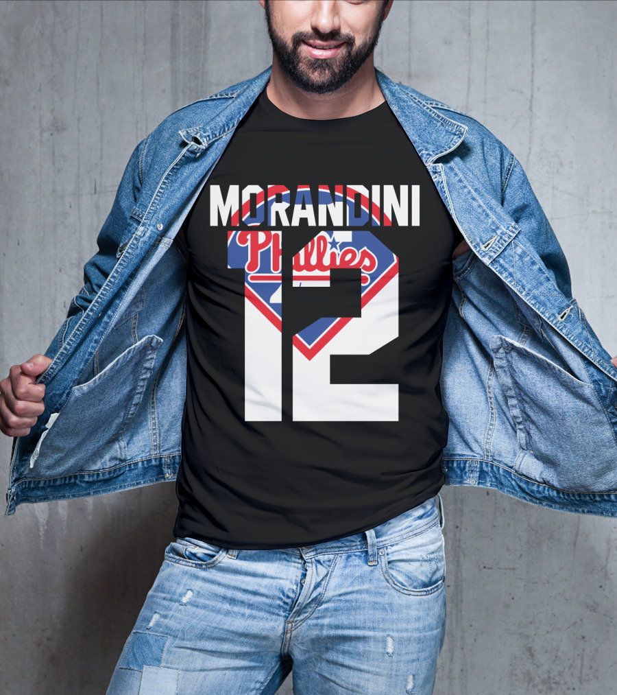Morandini 12 Philadelphia Phillies 1993 Baseball Team Retro T-Shirt