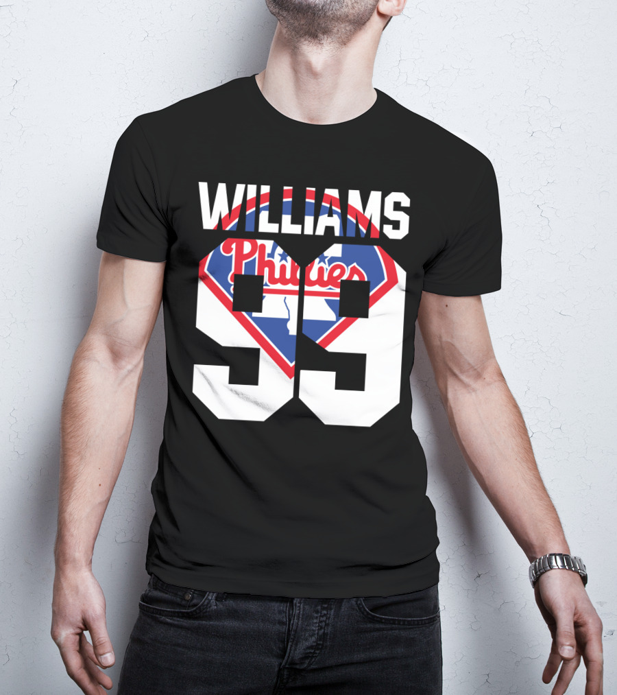 Philadelphia Phillies 1993 Williams 99 Baseball T-Shirt