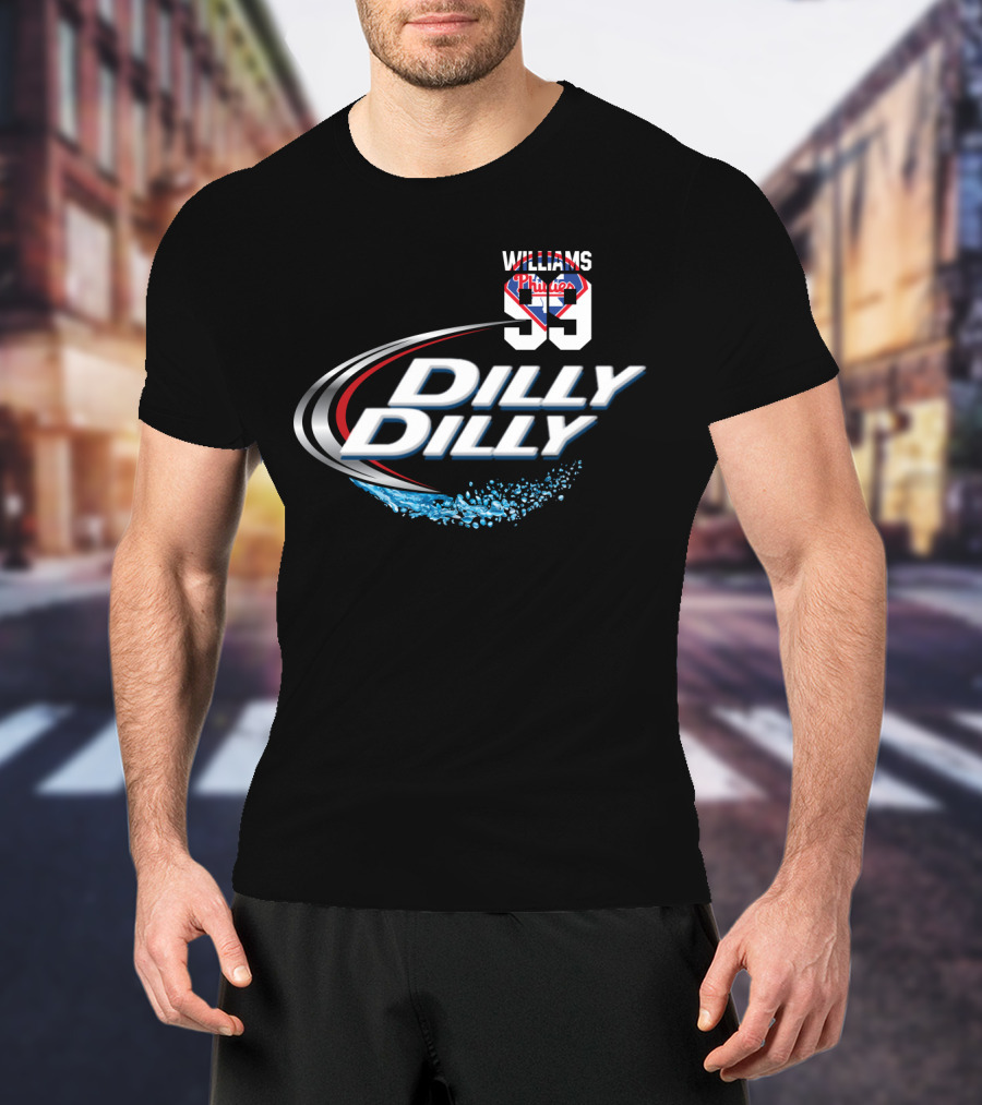 Williams 1993 Philadelphia Phillies 99 Dilly Dilly T-Shirt