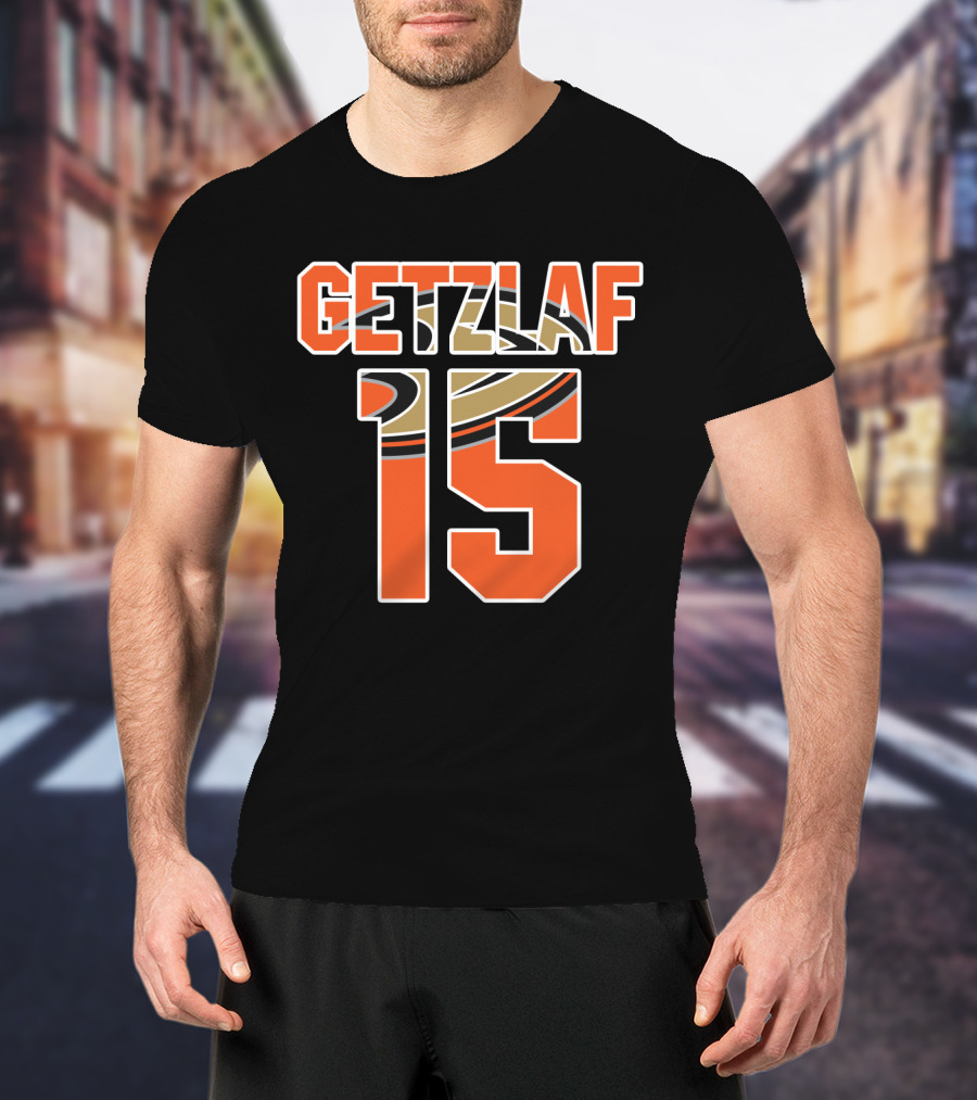 Anaheim Ducks Ryan Getzlaf Number 15 NHL T-Shirt