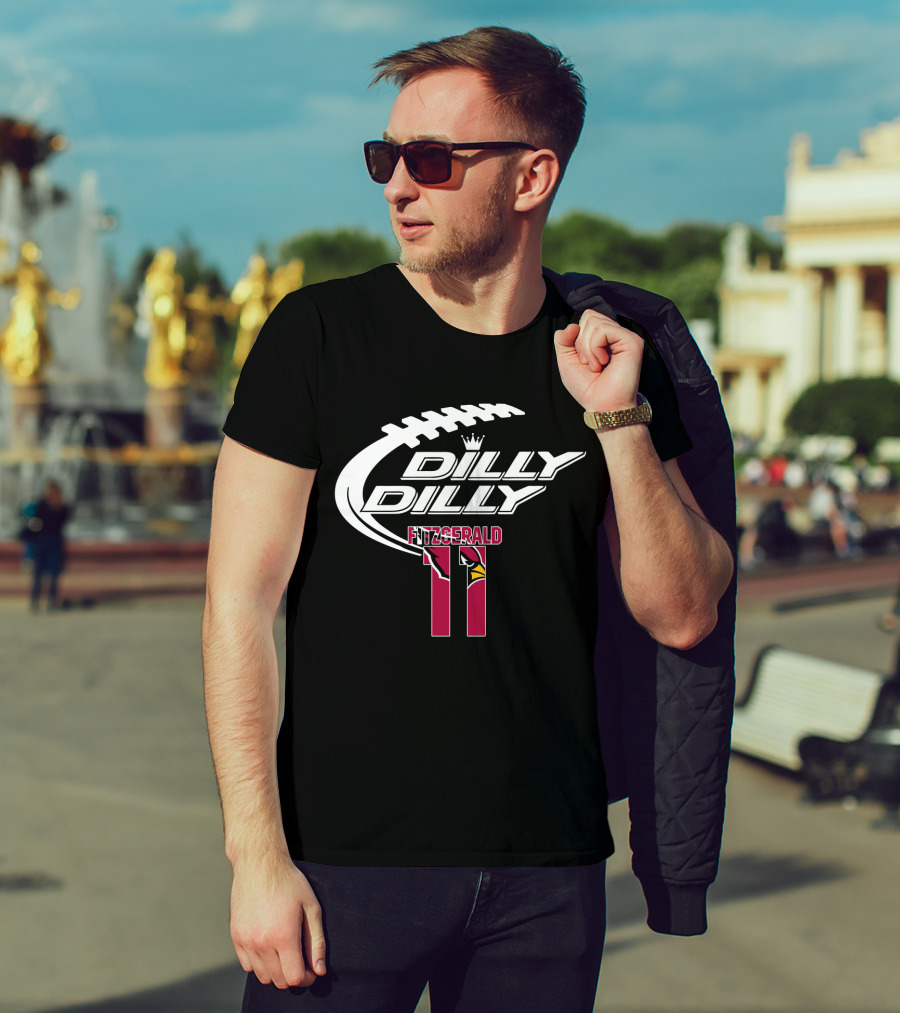 Arizona Cardinals Fitzgerald 11 Dilly Dilly Football T-Shirt