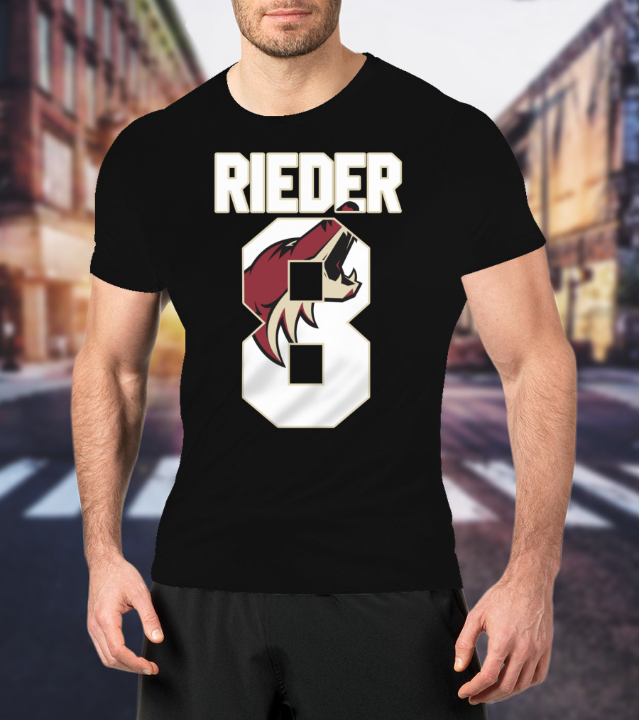 Arizona Coyotes Tobias Rieder Number 8 NHL Team T-Shirt