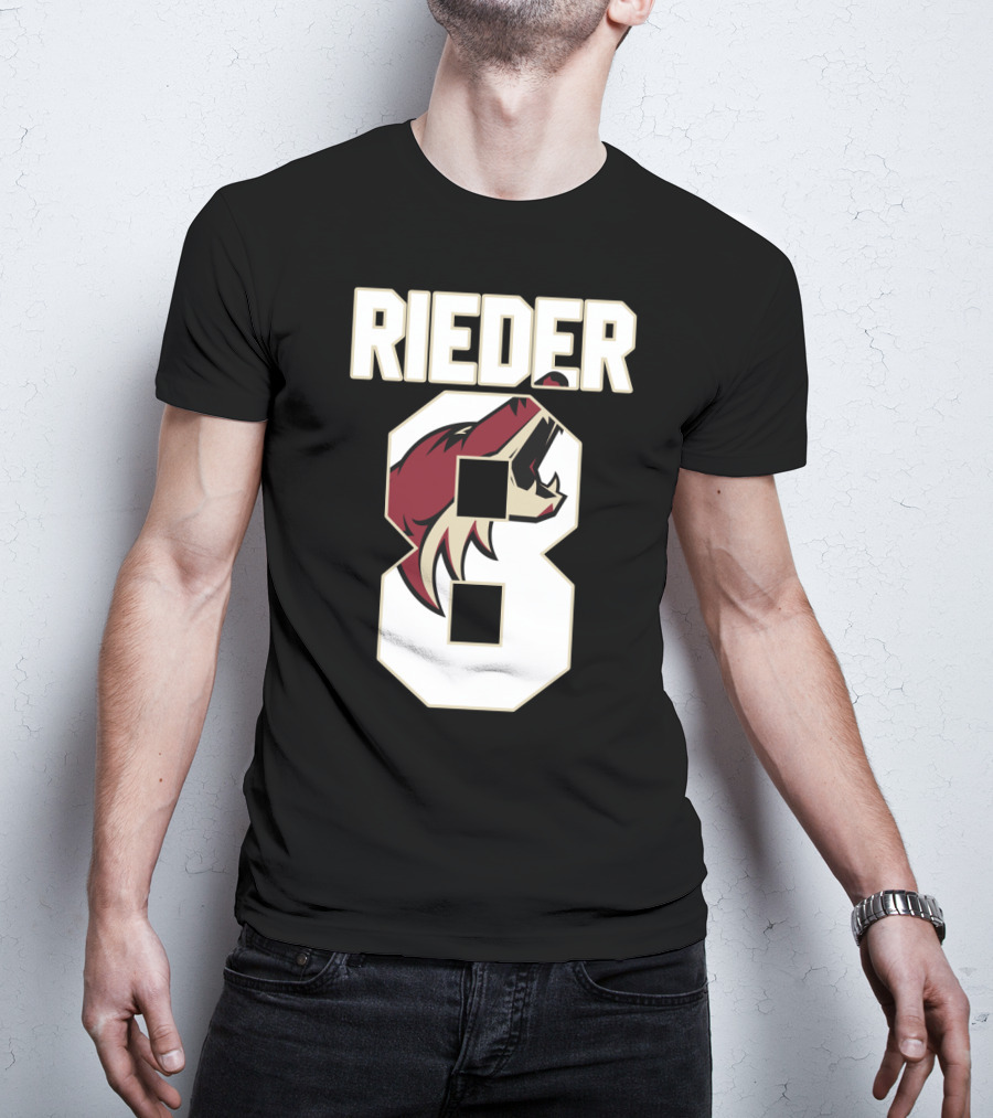 Arizona Coyotes Tobias Rieder Number 8 NHL Team T-Shirt