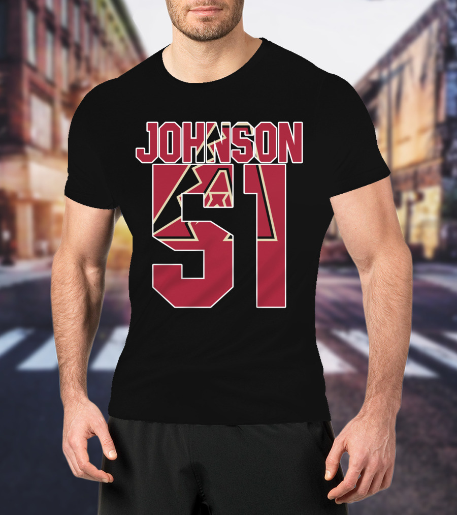 Arizona Diamondbacks Johnson 51 Iconic Baseball Jersey T-Shirt