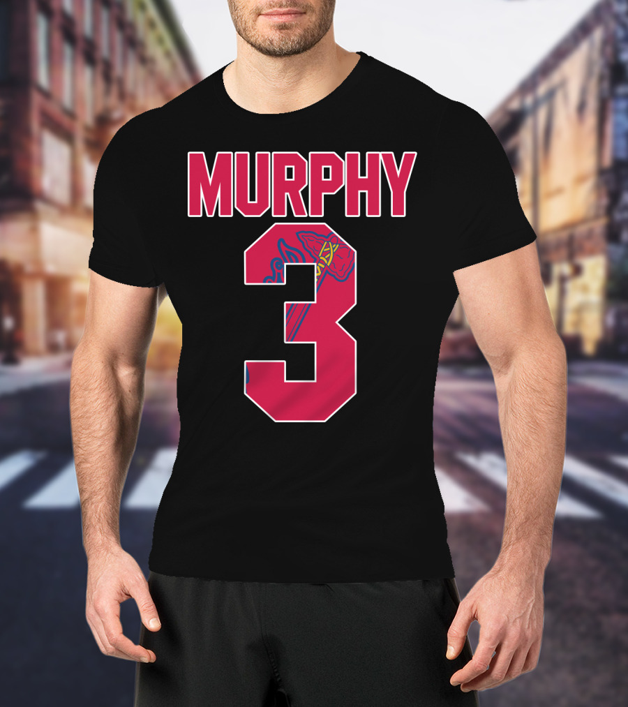 Atlanta Braves Dale Murphy Number 3 Jersey With Iconic Tomahawk T-Shirt