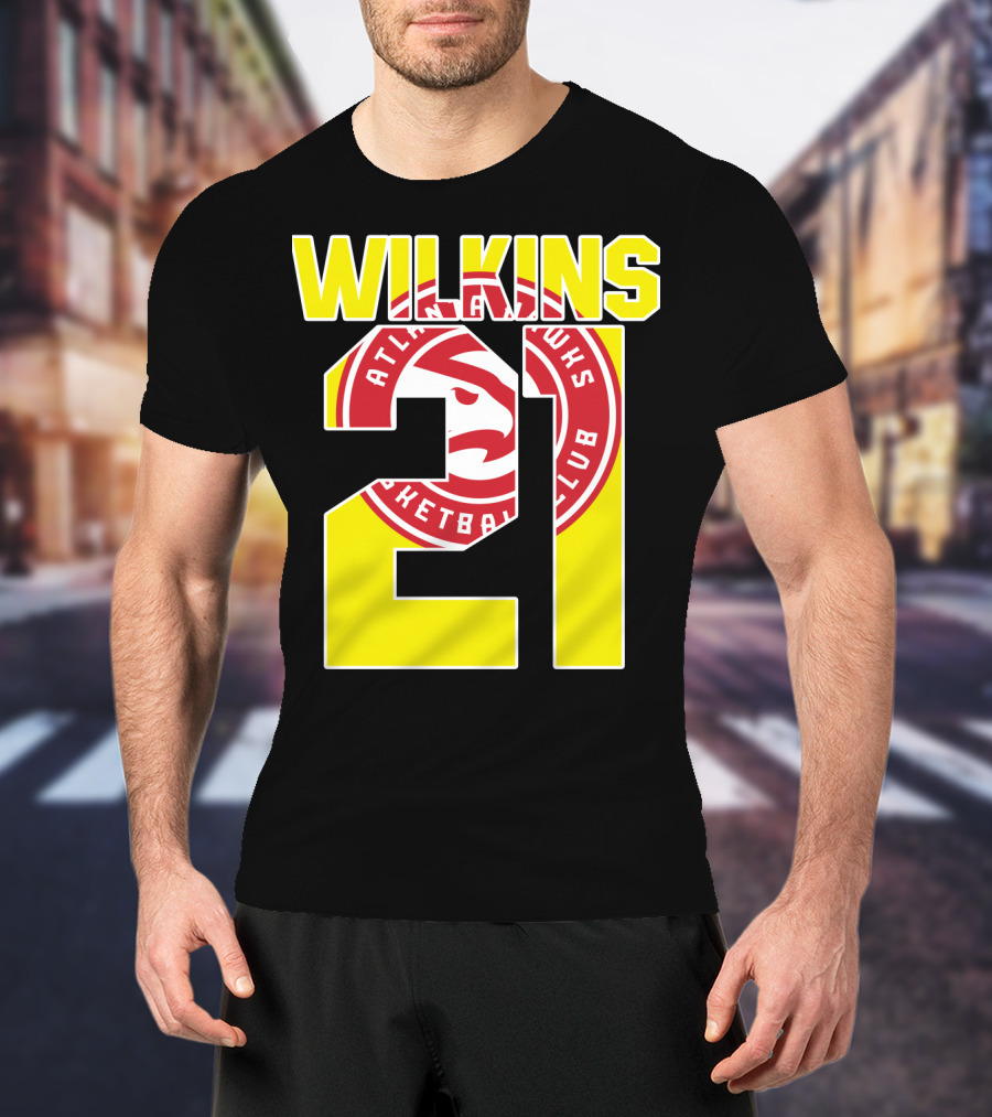 Atlanta Hawks Dominique Wilkins 21 Basketball T-Shirt