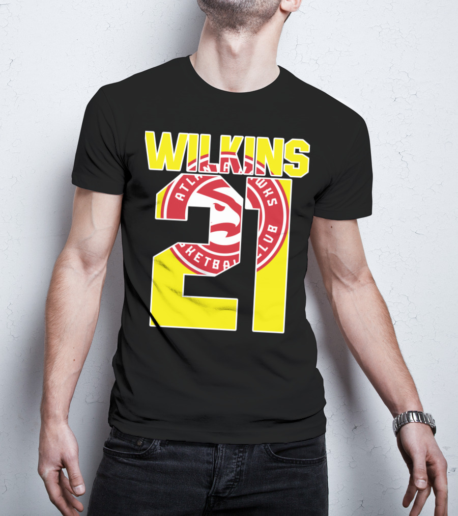 Atlanta Hawks Dominique Wilkins 21 Basketball T-Shirt