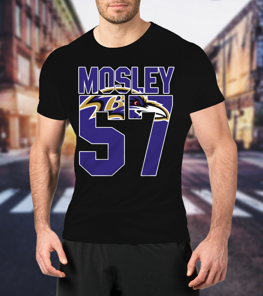 Mosley 57 Baltimore Ravens Player Jersey T-Shirt