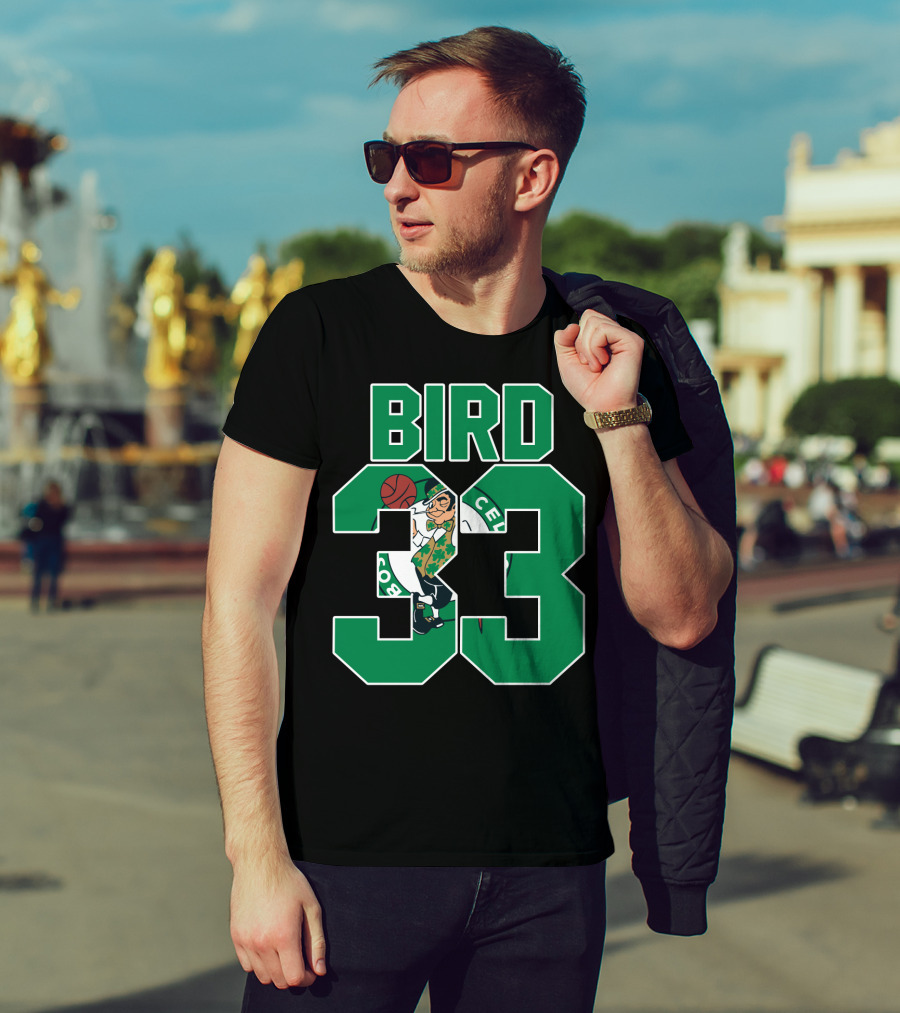 Boston Celtics Bird 33 Retro T-Shirt