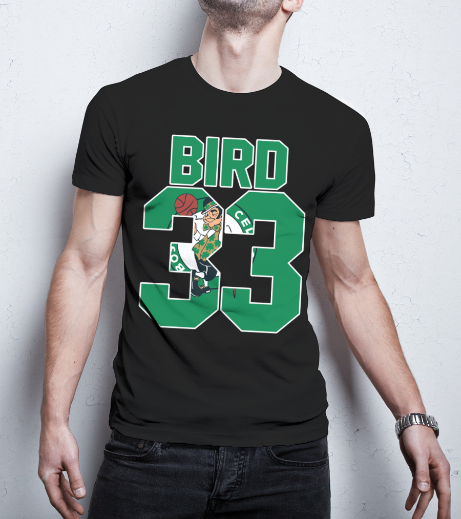 Boston Celtics Bird 33 Retro T-Shirt