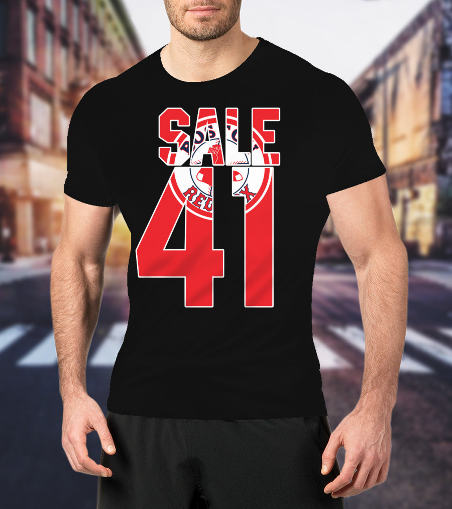 Boston Red Sox Chris Sale 41 Baseball T-Shirt