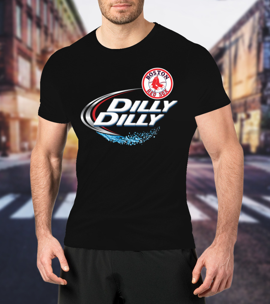 Boston Red Sox Dilly Dilly Slogan With Iconic Team T-Shirt