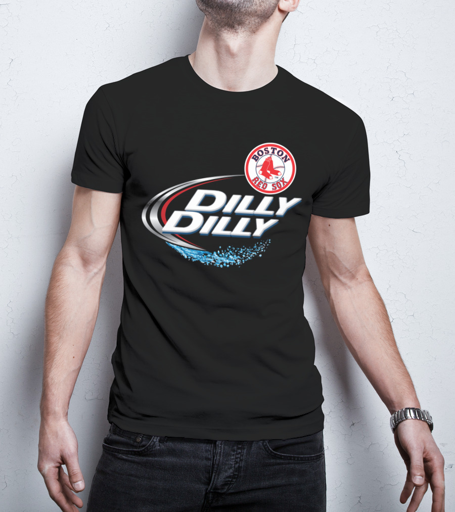 Boston Red Sox Dilly Dilly Slogan With Iconic Team T-Shirt