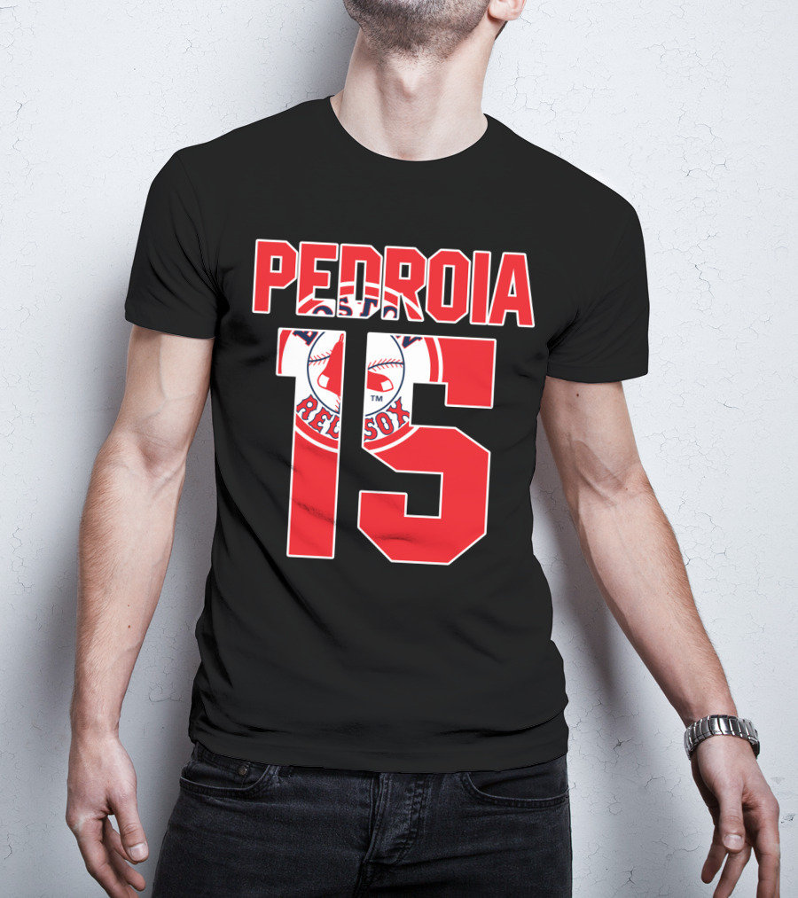 Boston Red Sox Dustin Pedroia 15 Majestic T-Shirt