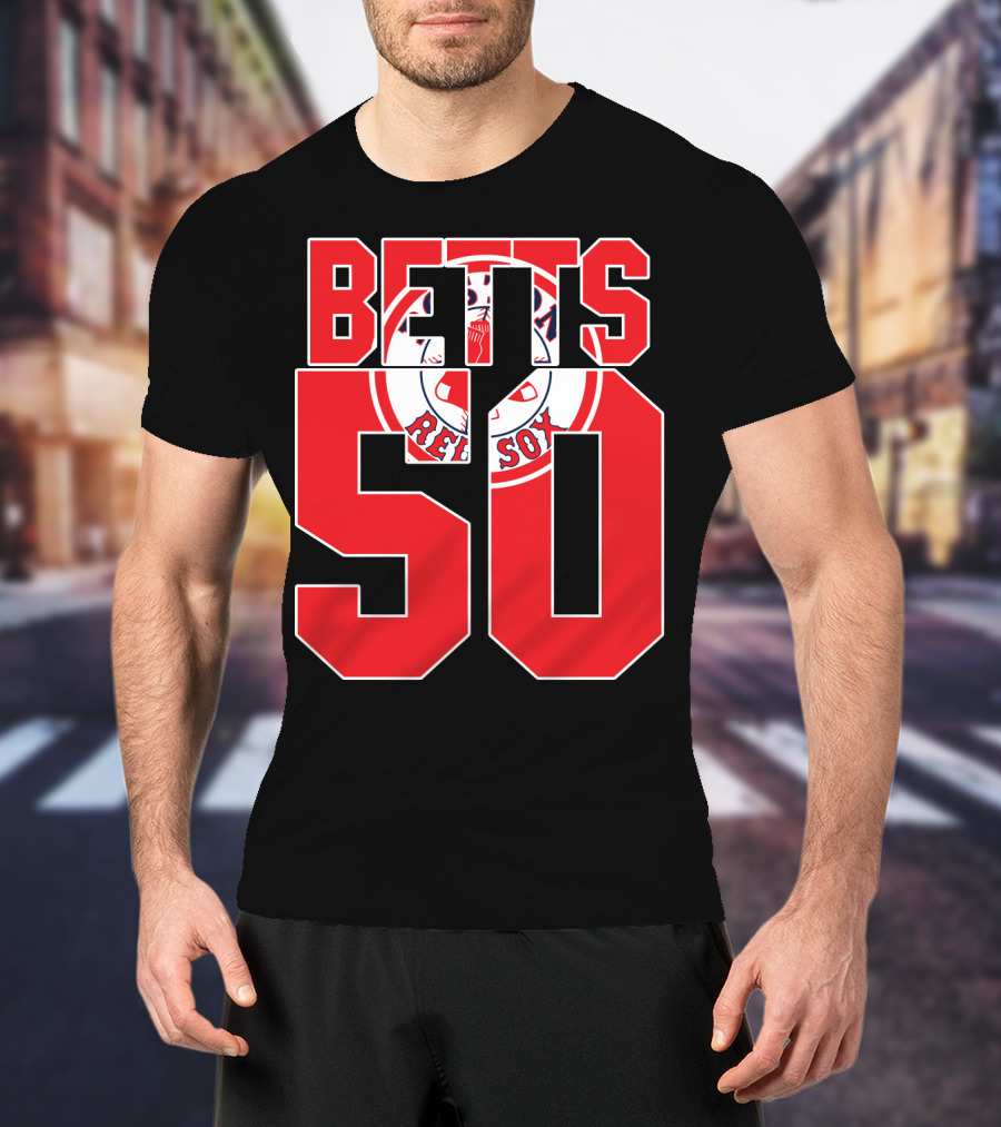 Betts 50 Boston Red Sox T-Shirt