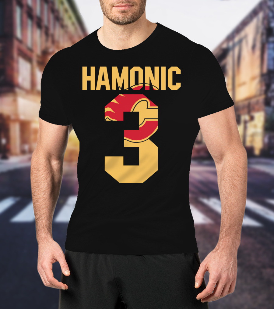 Calgary Flames Hamonic Number 3 NHL Fans Hockey T-Shirt
