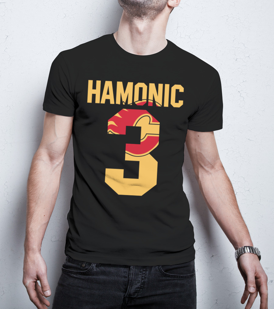 Calgary Flames Hamonic Number 3 NHL Fans Hockey T-Shirt